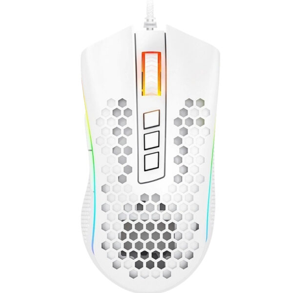 MOUSE GAMER REDRAGON Storm Elite, Wired gaming mouse, RGB, white